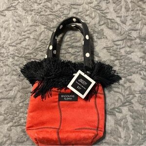 Red and Black Tote Bag